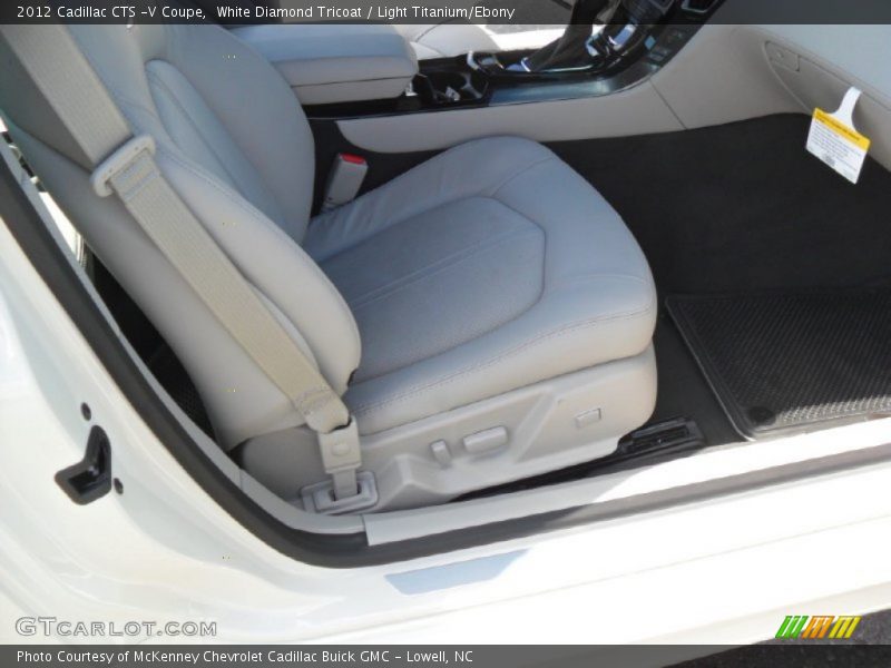 White Diamond Tricoat / Light Titanium/Ebony 2012 Cadillac CTS -V Coupe