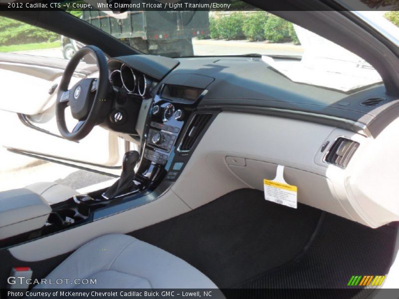 White Diamond Tricoat / Light Titanium/Ebony 2012 Cadillac CTS -V Coupe