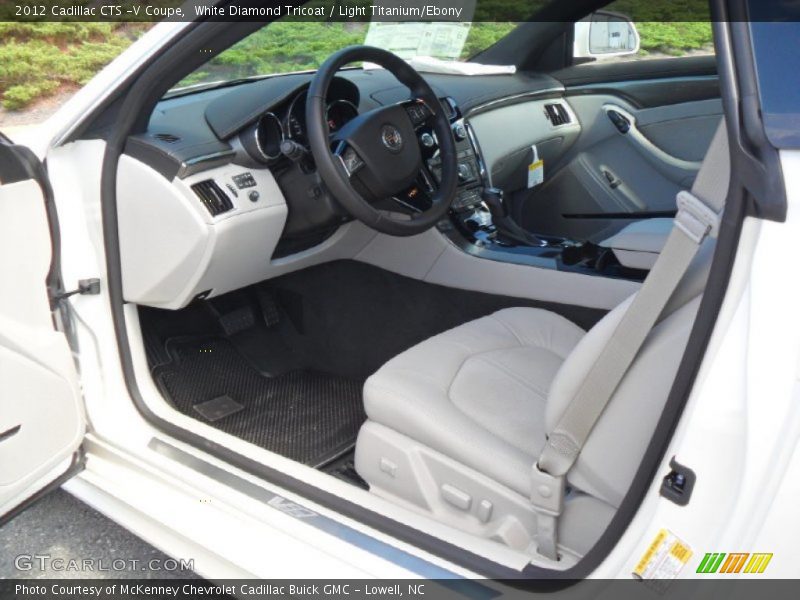  2012 CTS -V Coupe Light Titanium/Ebony Interior
