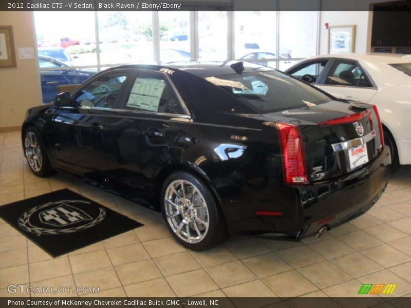 Black Raven / Ebony/Ebony 2012 Cadillac CTS -V Sedan