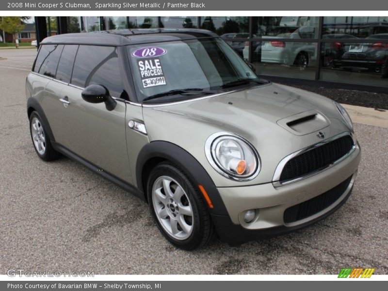 Sparkling Silver Metallic / Panther Black 2008 Mini Cooper S Clubman