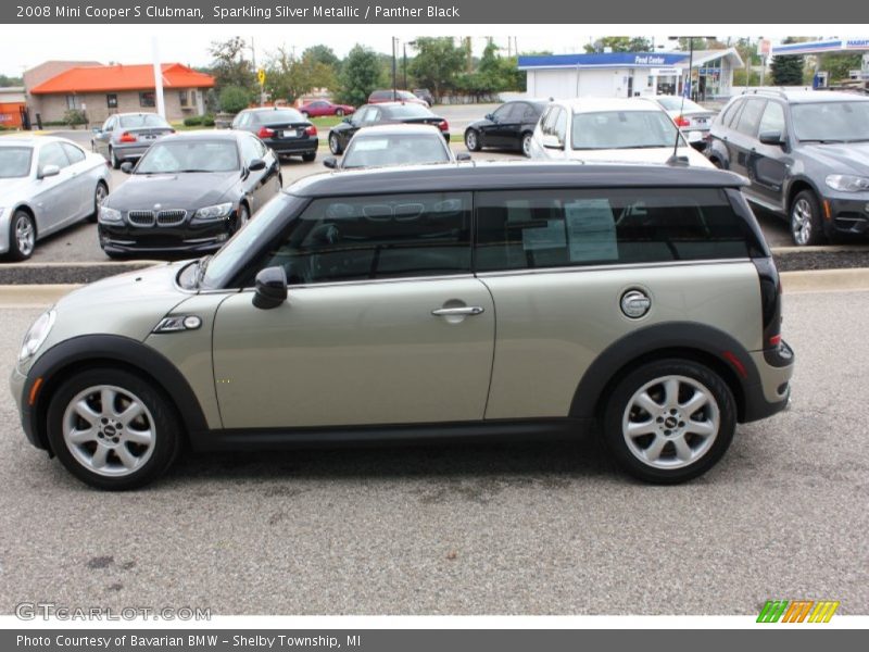 Sparkling Silver Metallic / Panther Black 2008 Mini Cooper S Clubman