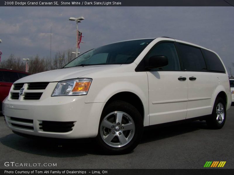 Stone White / Dark Slate/Light Shale 2008 Dodge Grand Caravan SE