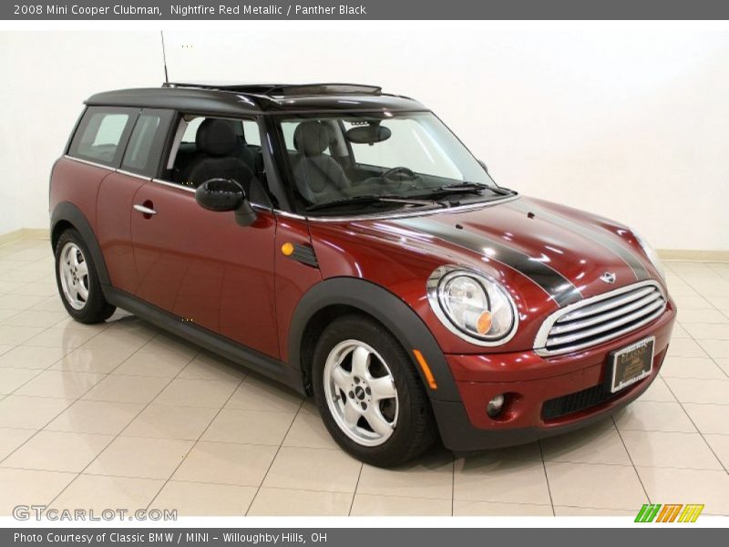 Nightfire Red Metallic / Panther Black 2008 Mini Cooper Clubman