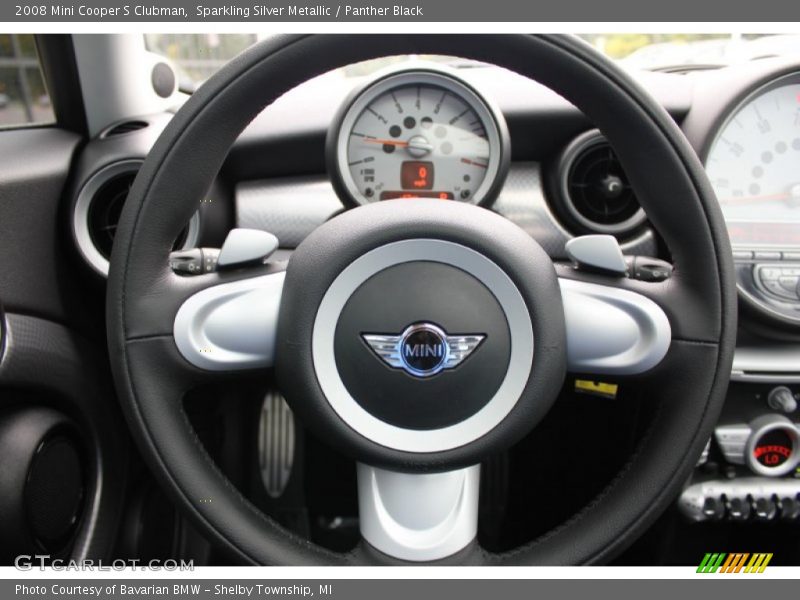 Sparkling Silver Metallic / Panther Black 2008 Mini Cooper S Clubman