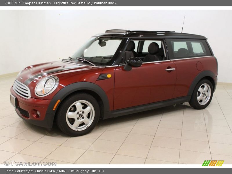 Nightfire Red Metallic / Panther Black 2008 Mini Cooper Clubman