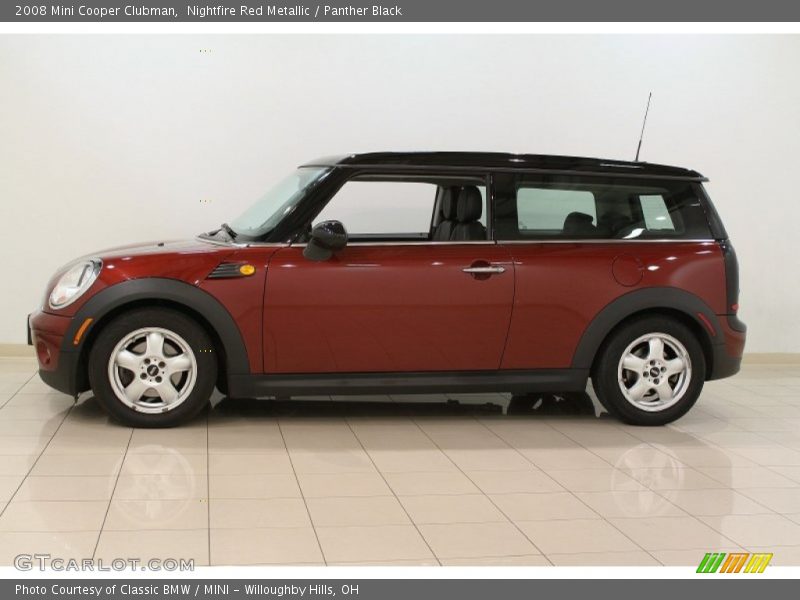 Nightfire Red Metallic / Panther Black 2008 Mini Cooper Clubman