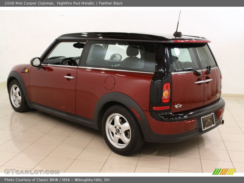 Nightfire Red Metallic / Panther Black 2008 Mini Cooper Clubman