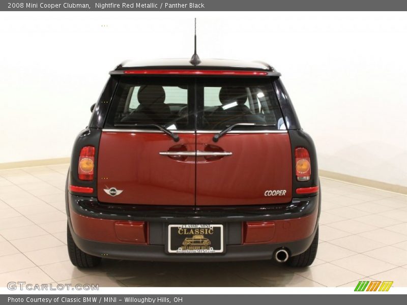 Nightfire Red Metallic / Panther Black 2008 Mini Cooper Clubman