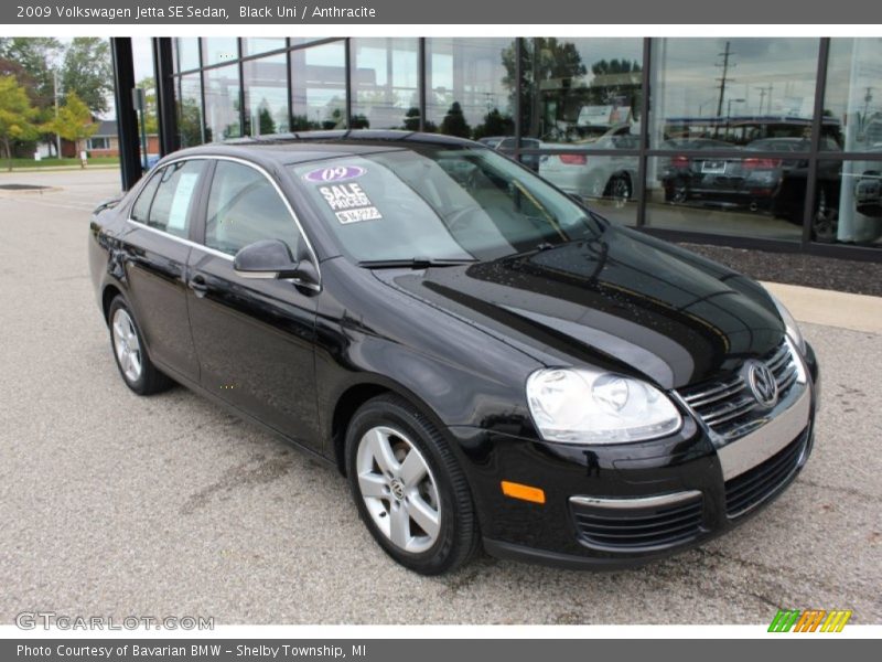 Black Uni / Anthracite 2009 Volkswagen Jetta SE Sedan