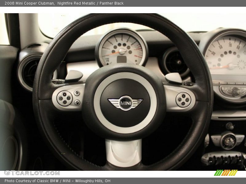 Nightfire Red Metallic / Panther Black 2008 Mini Cooper Clubman