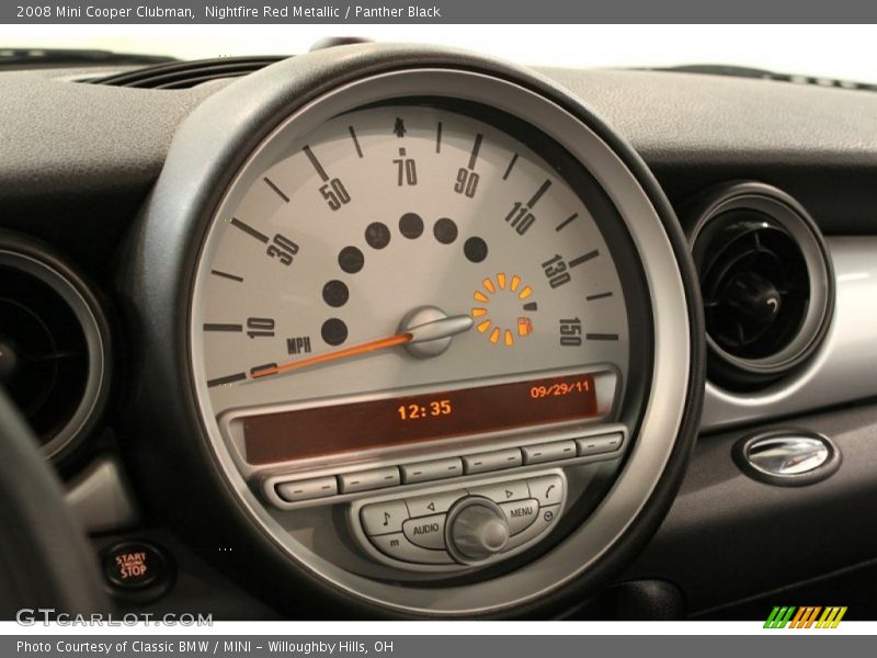 Nightfire Red Metallic / Panther Black 2008 Mini Cooper Clubman