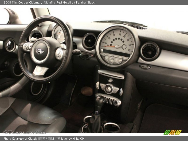 Nightfire Red Metallic / Panther Black 2008 Mini Cooper Clubman