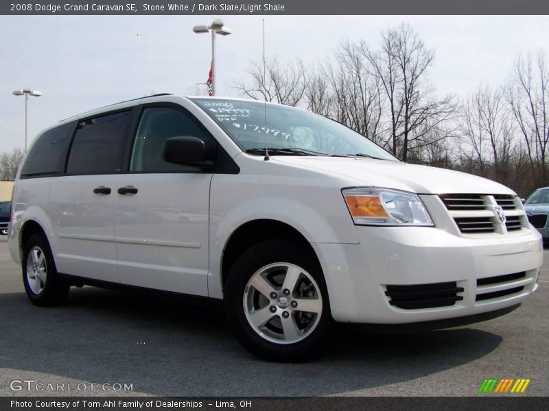 Stone White / Dark Slate/Light Shale 2008 Dodge Grand Caravan SE