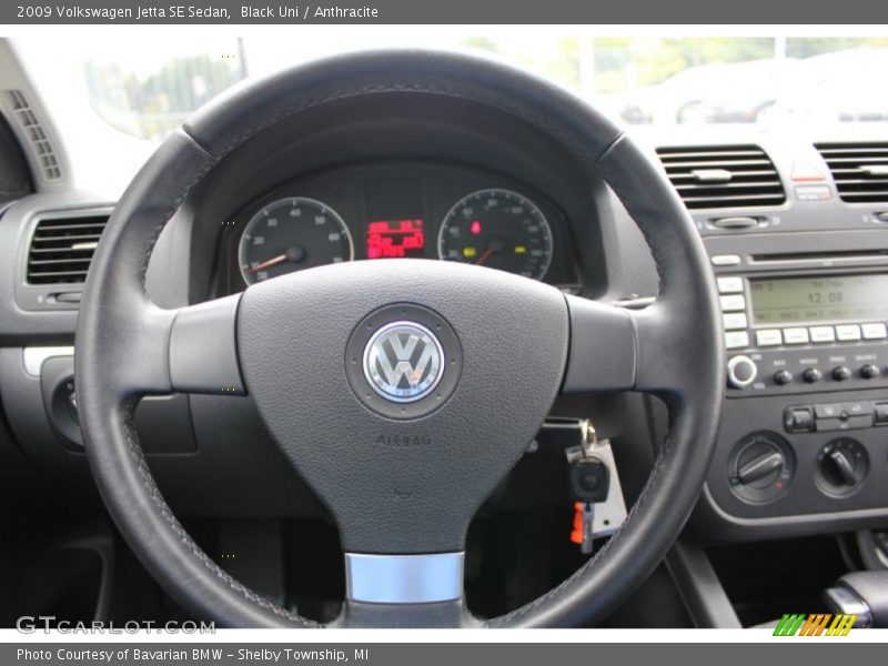 Black Uni / Anthracite 2009 Volkswagen Jetta SE Sedan