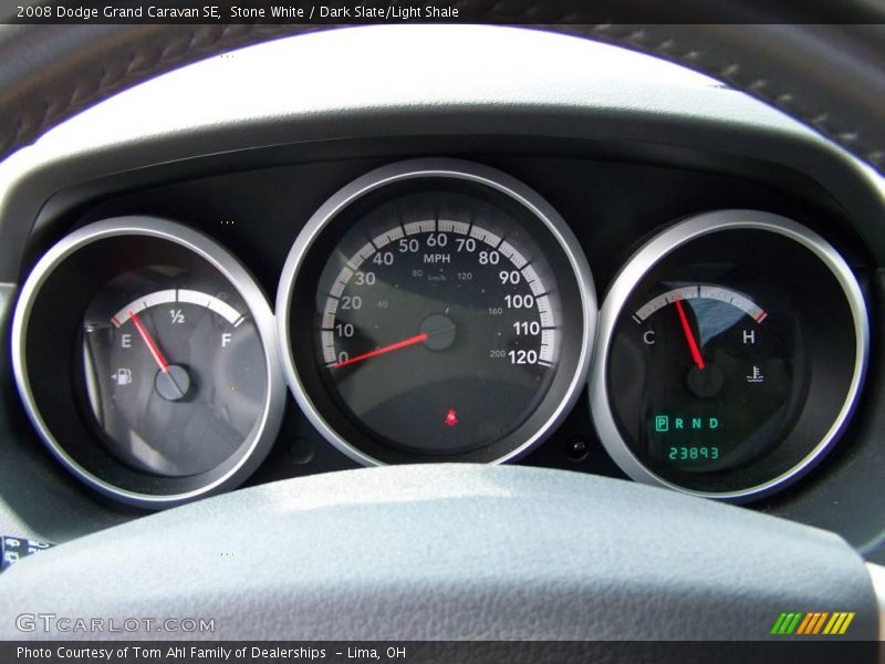 Stone White / Dark Slate/Light Shale 2008 Dodge Grand Caravan SE