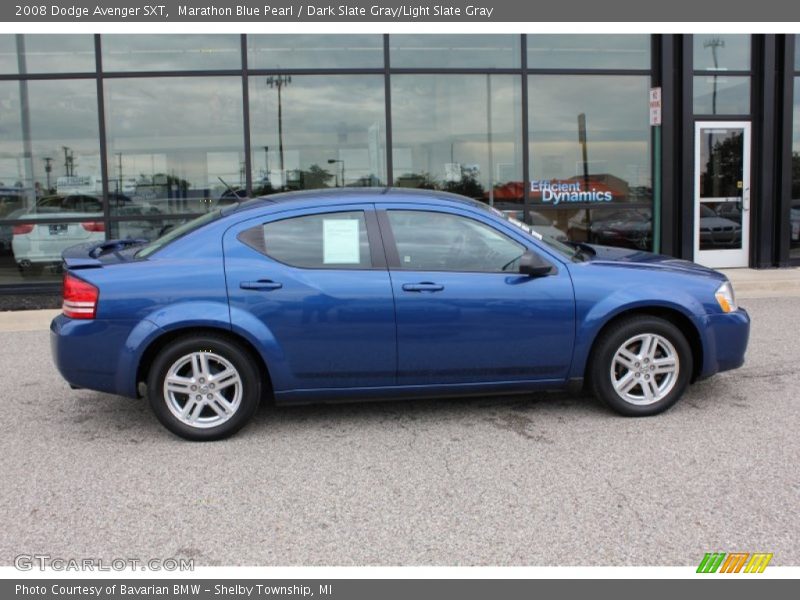 Marathon Blue Pearl / Dark Slate Gray/Light Slate Gray 2008 Dodge Avenger SXT
