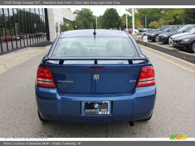 Marathon Blue Pearl / Dark Slate Gray/Light Slate Gray 2008 Dodge Avenger SXT