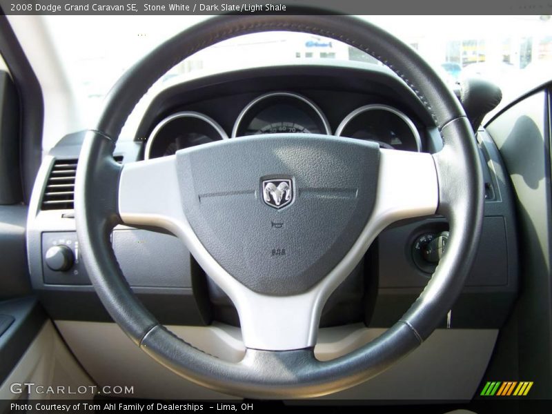 Stone White / Dark Slate/Light Shale 2008 Dodge Grand Caravan SE