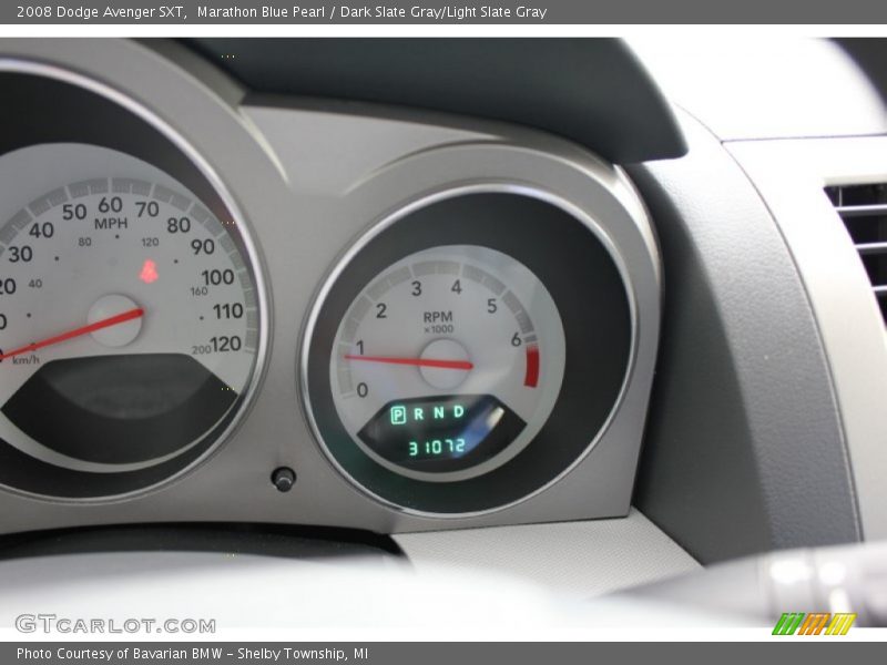 Marathon Blue Pearl / Dark Slate Gray/Light Slate Gray 2008 Dodge Avenger SXT
