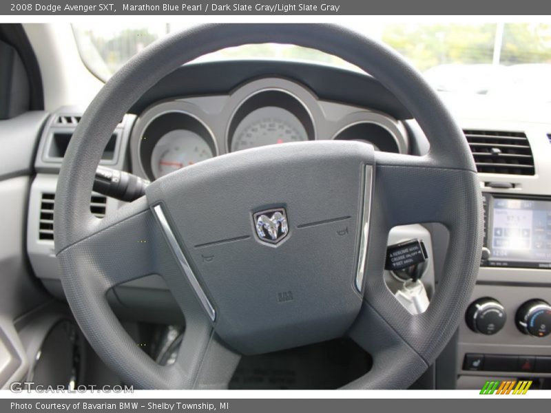 Marathon Blue Pearl / Dark Slate Gray/Light Slate Gray 2008 Dodge Avenger SXT