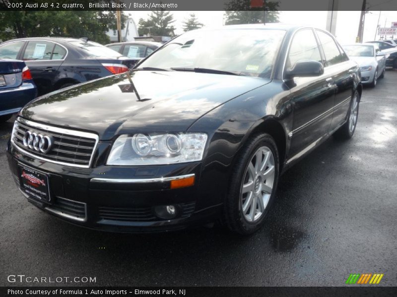 Brilliant Black / Black/Amaretto 2005 Audi A8 4.2 quattro