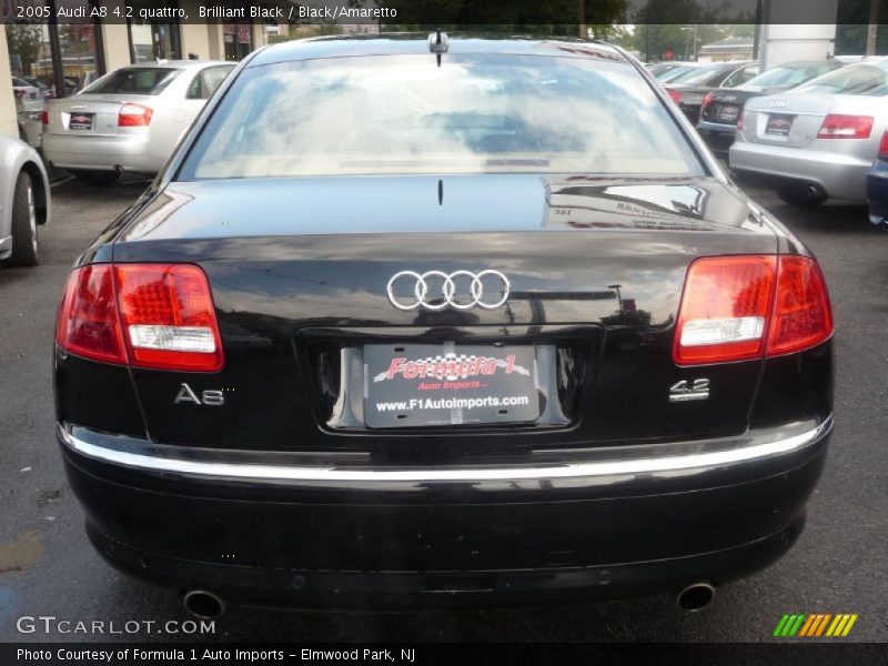 Brilliant Black / Black/Amaretto 2005 Audi A8 4.2 quattro