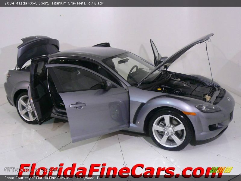 Titanium Gray Metallic / Black 2004 Mazda RX-8 Sport