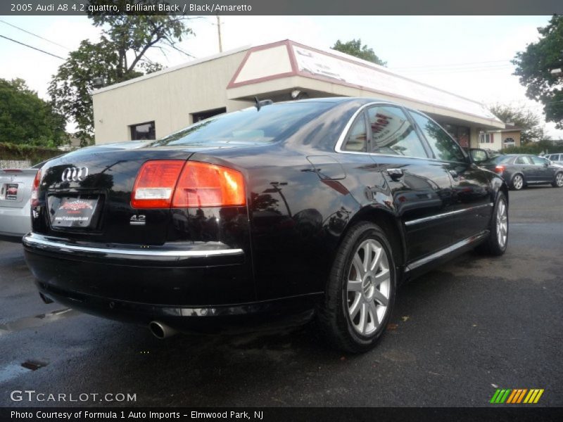 Brilliant Black / Black/Amaretto 2005 Audi A8 4.2 quattro