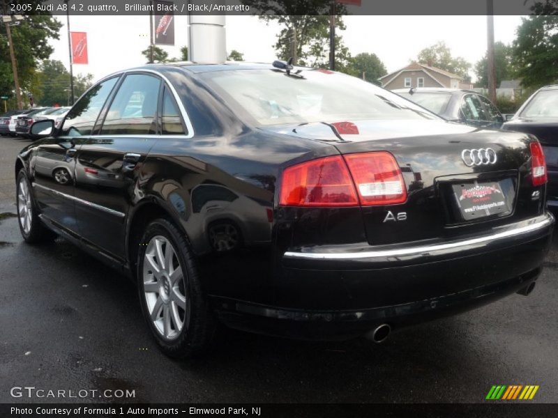 Brilliant Black / Black/Amaretto 2005 Audi A8 4.2 quattro