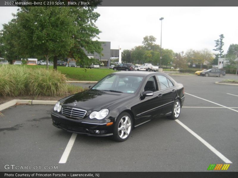 Black / Black 2007 Mercedes-Benz C 230 Sport