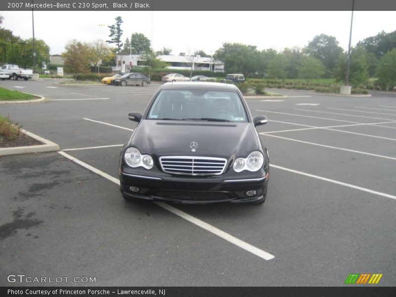 Black / Black 2007 Mercedes-Benz C 230 Sport