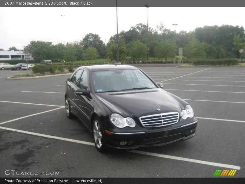 Black / Black 2007 Mercedes-Benz C 230 Sport