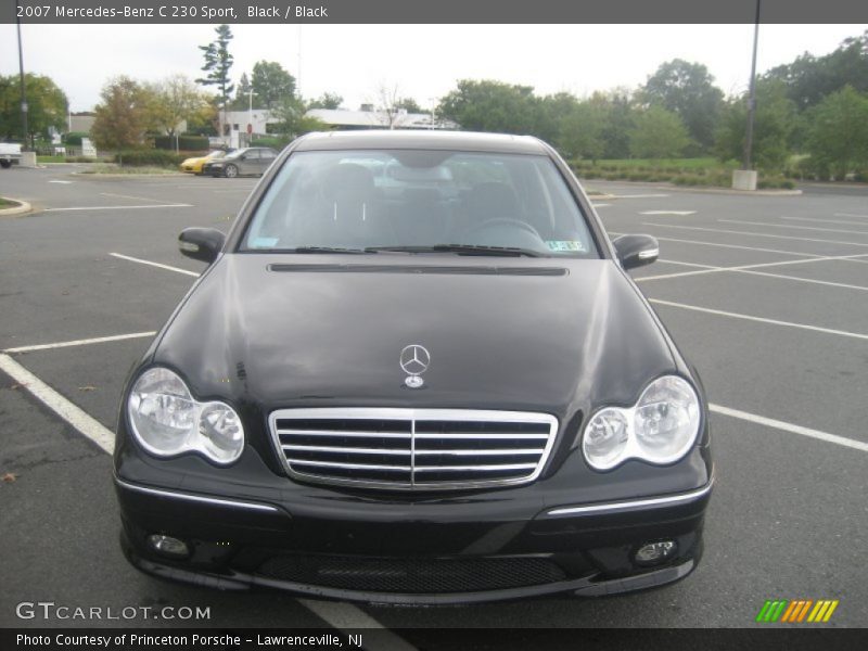 Black / Black 2007 Mercedes-Benz C 230 Sport