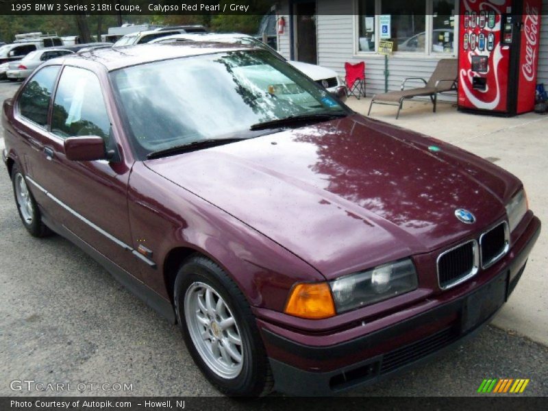 Calypso Red Pearl / Grey 1995 BMW 3 Series 318ti Coupe