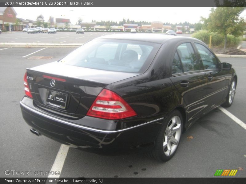 Black / Black 2007 Mercedes-Benz C 230 Sport