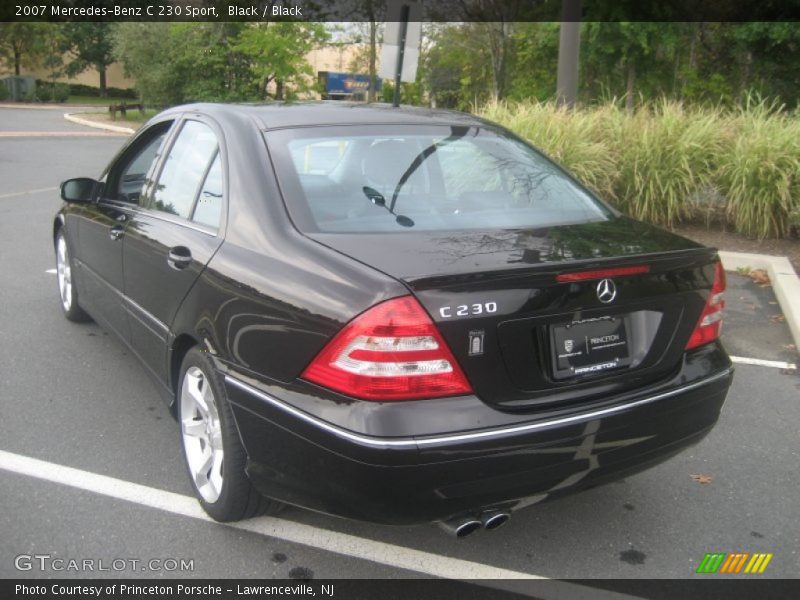 Black / Black 2007 Mercedes-Benz C 230 Sport