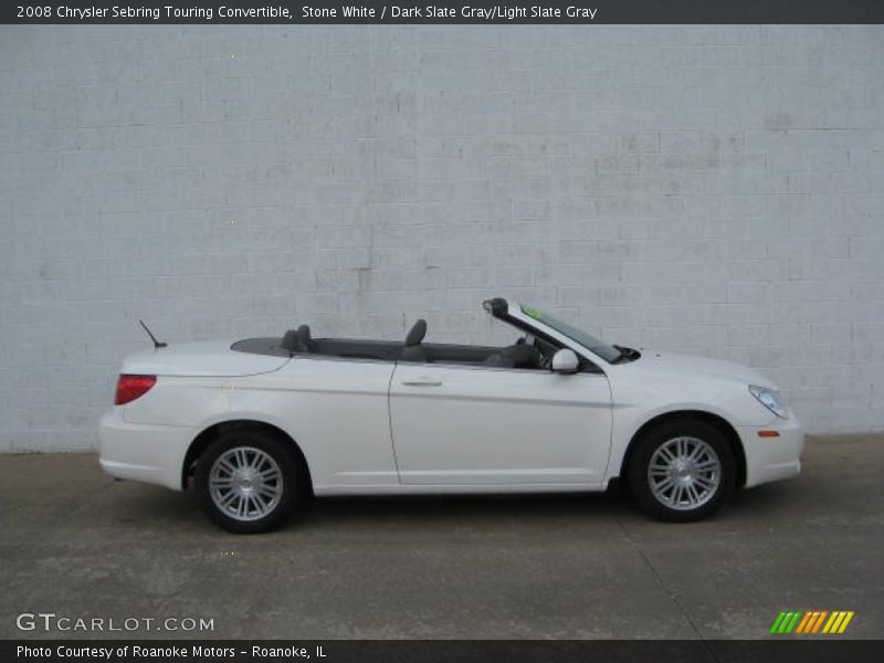 Stone White / Dark Slate Gray/Light Slate Gray 2008 Chrysler Sebring Touring Convertible