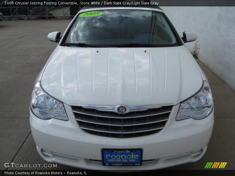 Stone White / Dark Slate Gray/Light Slate Gray 2008 Chrysler Sebring Touring Convertible
