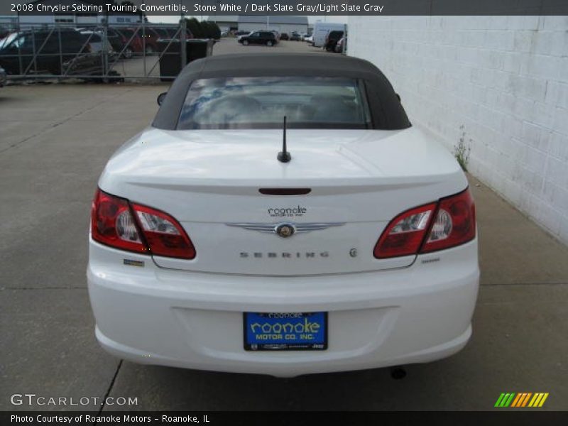 Stone White / Dark Slate Gray/Light Slate Gray 2008 Chrysler Sebring Touring Convertible