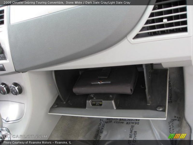 Stone White / Dark Slate Gray/Light Slate Gray 2008 Chrysler Sebring Touring Convertible