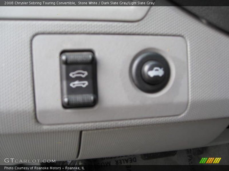 Stone White / Dark Slate Gray/Light Slate Gray 2008 Chrysler Sebring Touring Convertible