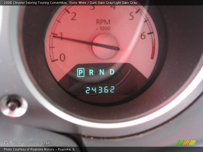 Stone White / Dark Slate Gray/Light Slate Gray 2008 Chrysler Sebring Touring Convertible
