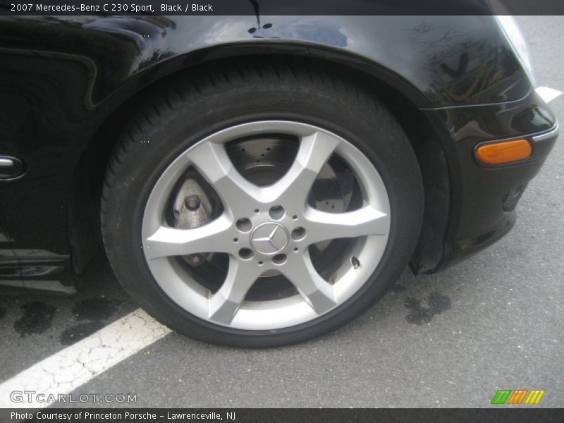 Black / Black 2007 Mercedes-Benz C 230 Sport