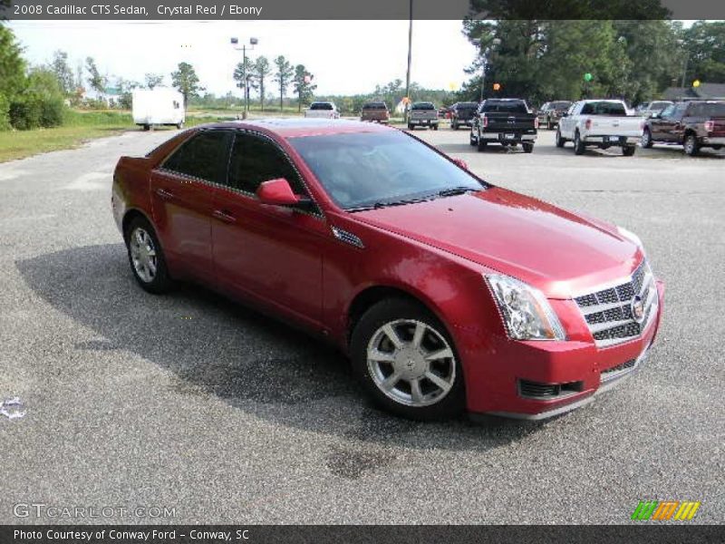 Crystal Red / Ebony 2008 Cadillac CTS Sedan