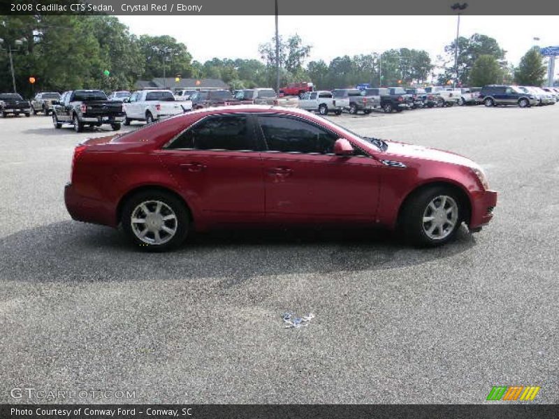 Crystal Red / Ebony 2008 Cadillac CTS Sedan