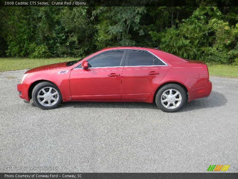 Crystal Red / Ebony 2008 Cadillac CTS Sedan