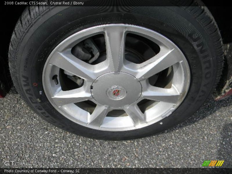 Crystal Red / Ebony 2008 Cadillac CTS Sedan
