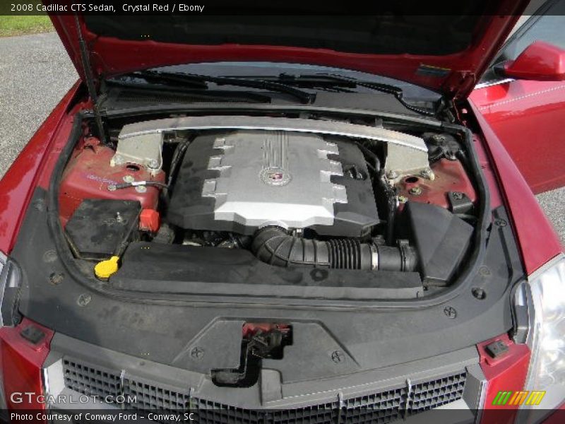 Crystal Red / Ebony 2008 Cadillac CTS Sedan