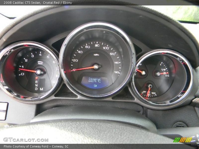 Crystal Red / Ebony 2008 Cadillac CTS Sedan
